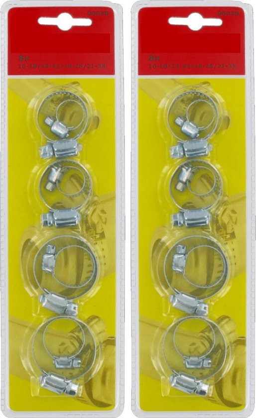 Deal Tools Home And Garden Hoogwaardig Slangenklemmen Set - 11-38 mm - 16 Delig van Deal Tools