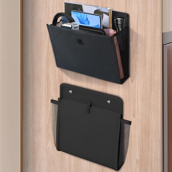 Decoratieve Opberg Organizer voor Camper en Caravan - Hangend, Opvouwbaar, Zelfklevend 34 x 32 x 15 cm - Ideaal voor Slaapkamer, Kantoor en Nachttafel
