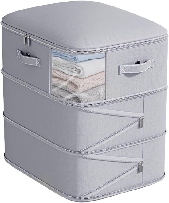 Dekbed opbergtas - Kleding organizer Deken opberger - Ruimte besparen - Instelbare compressie - 26.4L x 21.7B x 4.8H cm van Merkloos