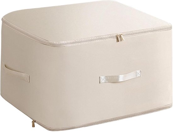 Dekbed Opbergzakken - Kleding Organizer - Kast Opbergen - Ruimtebesparend Compressie - 54x42x30cm - Beige