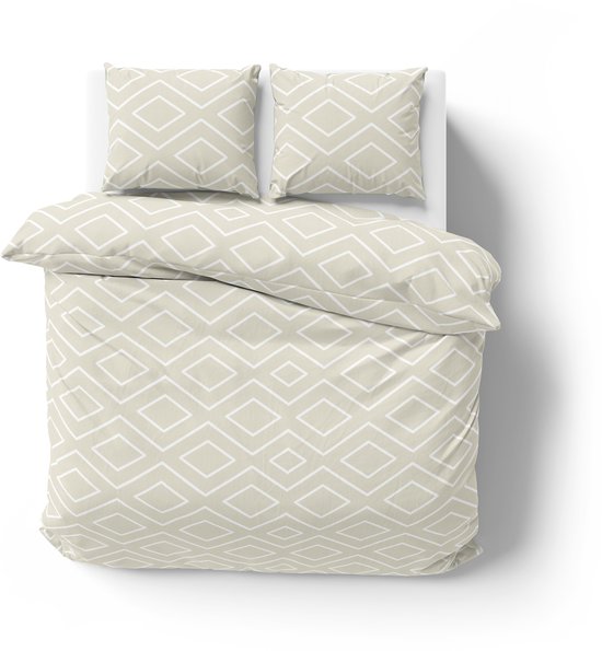 Dekbedovertrek 100% Katoen Premium - 240 x 260 cm - Extra breed - Renaux Beige