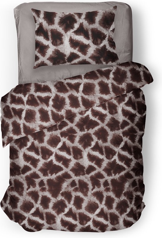 Dekbedovertrek 140x200/220cm - Ciro - Bruin - Eenpersoons