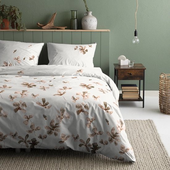 Dekbedovertrek Cinderella Gitta Terraflower Katoen-240 x 200 / 220 cm | Lits-Jumeaux van Merkloos