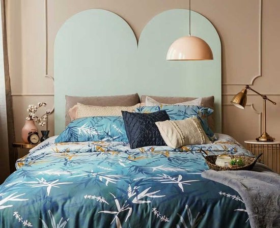 Dekbedovertrek Katoen Satijn Raining Daffodils - Lits Jumeaux 240x200/220 cm + 2 Kussenslopen - 350TC Zeer mooie kwaliteit van Merkloos