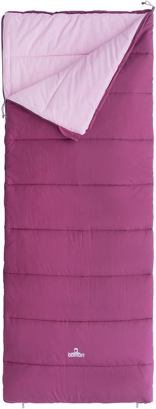 Deken Slaapzak - Kampeerzak Outdoor - Kamperen en Logeren - Gemaakt van Biologisch Katoen - Tot 190cm - Mauve/Roze