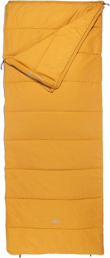 Dekenmodel Slaapzak - Kampeer Slaapzak - Kamperen en Outdoor - Openritsbaar met Tochtstrip - Tot 190cm Lengte - Donkeroranje