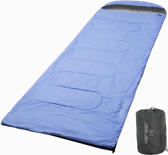 Dekenslaapzak kleine verpakkingsmaat - 3 seizoenen ultralichte slaapzak voor volwassenen en kinderen - waterdichte outdoor slaapzak voor camping en trekking van Merkloos