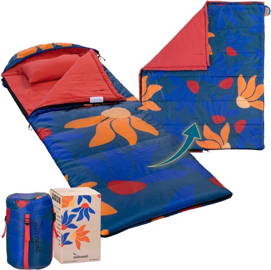Dekenslaapzak - Outdoor slaapzak Plaid slaapzak - Kamperen en Reizen - Koppelbaar tot tweepersoons - 220 x 80 cm