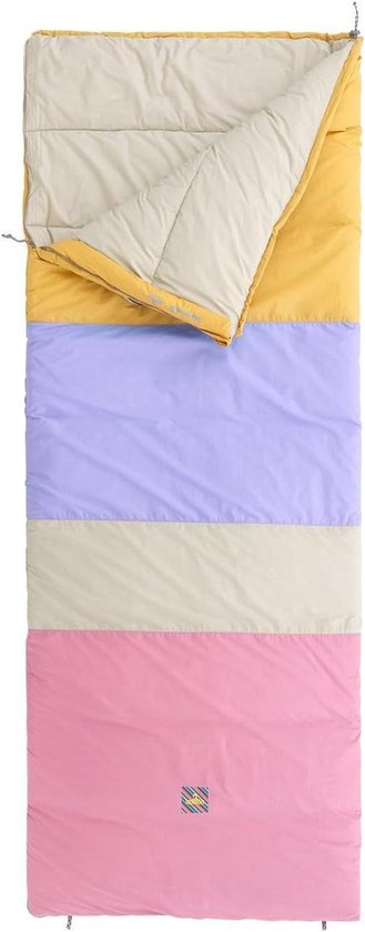 Dekenslaapzak Rechthoekig - Slaapzak Dekenmodel - Kamperen Outdoor - Gevoerde Tochtstrip - 205 cm x 80 cm - Donkerroze