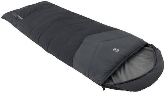 Dekenslaapzak - Reismodel - Kamperen en Reizen - Compact en Comfortabel - 220 x 80 cm - Zwart/Grijs