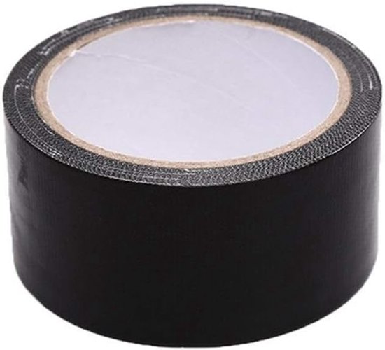 Dekzeil Reparatie Tape - Tent Reparatie Patch - Buitenactiviteiten Repareren - Waterdicht Polyester Materiaal - 9 Meter - Zwart