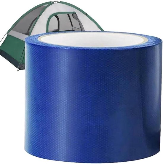 Dekzeil reparatie tape - Waterdicht leer - Gaten dichten - Sterke hechting - 8cm x 5m - Blauw