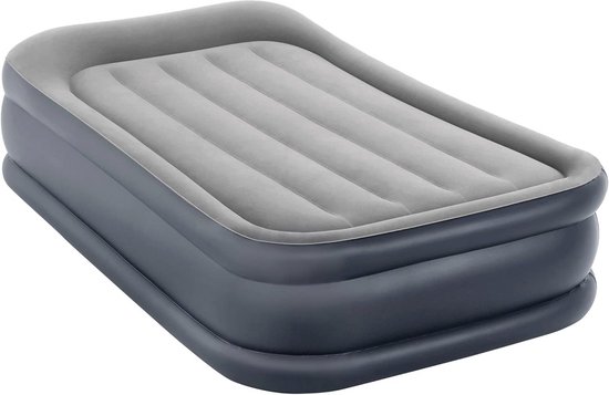 Deluxe Luchtbed met Pomp - Een Persoon, 99cm x 191cm x 42cm van Merkloos