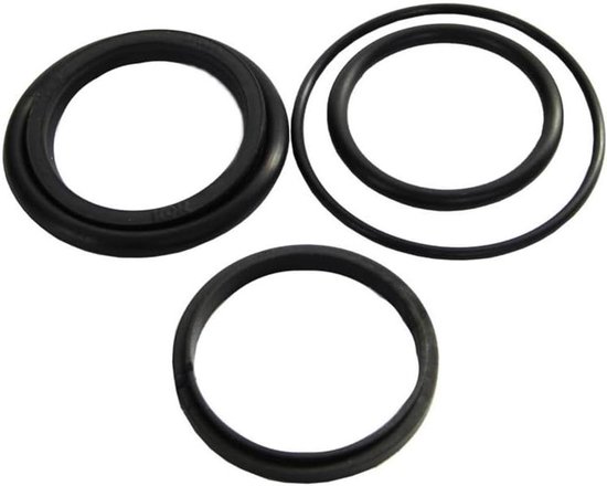 Demper Service Kit - Luchtbus Onderhoud - Fietsreparatie - Rubberen Afdichtingen - 3x3x0.8 cm - Zwart