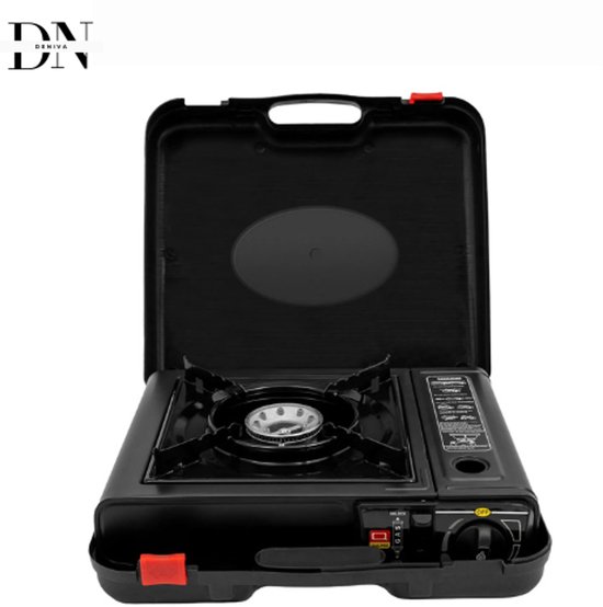 Deniva - Camping Nood Kookset - Noodpakket Voor Thuis - Camping Gasfornuis - Noodpakket Overheid - Noodpakket Oorlog - 2500 W