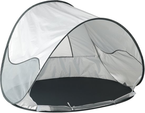 Deryan Luxe Pop Up Strandtent - Anti-UV 50+ - Silver van Deryan
