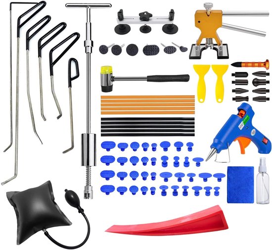 Deuk Reparatie Set voor Auto en Huishoudelijke Apparatuur | Inclusief Lijmpistool en Diverse Accessoires van Merkloos
