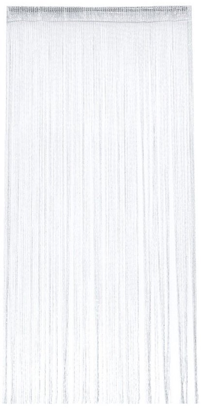 Deurgordijn - 100 x 200 cm - Vliegengordijn - Glitter Klamboe - Anti-vliegendeurgordijn - Met zilverdraad - Draadgordijn - Siergordijn - Horgordijn - Transformeer elke ruimte met elegantie - Wit