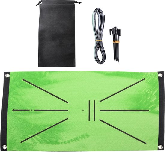 DHN Golf Oefenmat - Golf Practice Mat- Divot Mat - Training Mat- Golf Swing Mat- Golf Spullen- Golf Swing Trainer- Golf Training Aid - Cadeau Tip van DHN