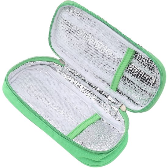 Diabetes Koeltasje - diabetes tas – koeltas - insuline tas - diabetes etui - insulinepennen - insuline koeltas - groen - LOUZIR van LOUZIR