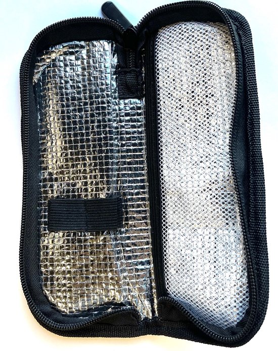 Diabetes Koeltasje - diabetes tas - koeltas - insuline tas - Zwart van Carelli