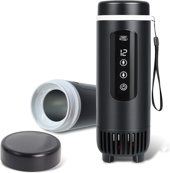 Diabetes Tas - Insuline Koeltas - Insulinakoeler Reisetas – Draagbare Insulinakoelkast – Inclusief Draagtas en Oplader - Geschikt voor 5–7 Insulinpennen (Geen Powerbank) - zwart