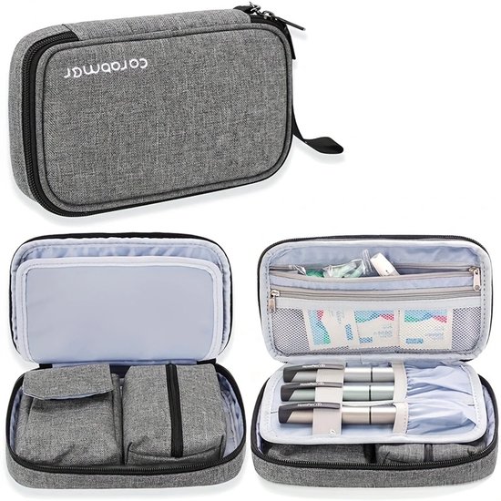 Diabetestas - Insuline tas - Grijs van Elite Bags