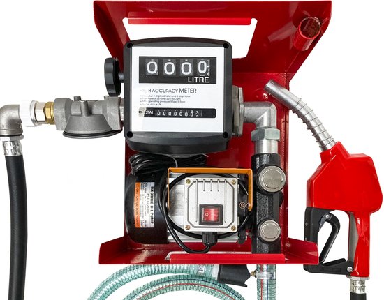 Diesel transferpomp 230V met automatisch pistool MW Tools POT22060A van Merkloos