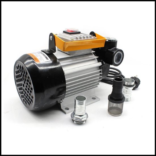 Dieselpomp Hoogvermogen Serie - Elektrische Oliepomp - 550W - 220V - Hoge Doorstroom 20-60L/min - Veiligheidsbediening - Zelfaanzuigend - Gietijzer Aluminium Behuizing van VONROC