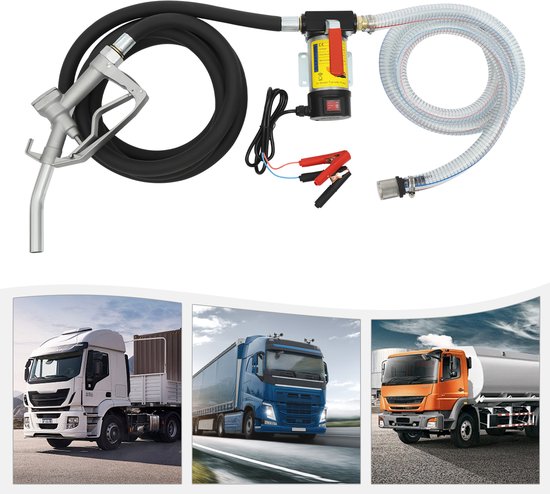 Dieselpomp Zelfaanzuigend - 12V Elektrisch - 175W - 50 l/min - IJzer - Voor Diesel En Kerosine