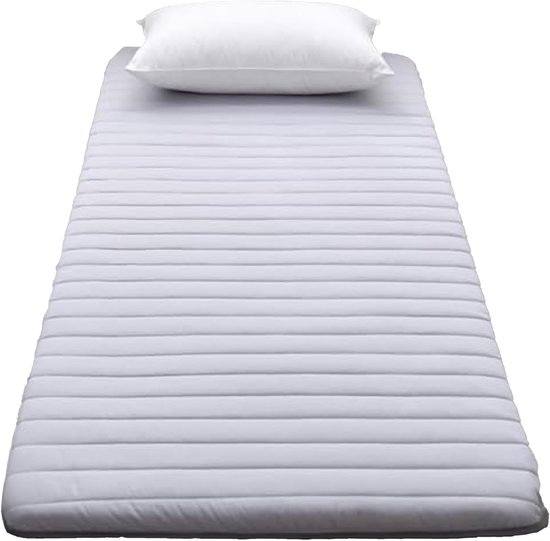 Dikke 5cm Soft Futon Matras voor Thuis en Camping - Opvouwbare en Rolbare Slaapmat voor Sofa (Grijs, 80x190cm)