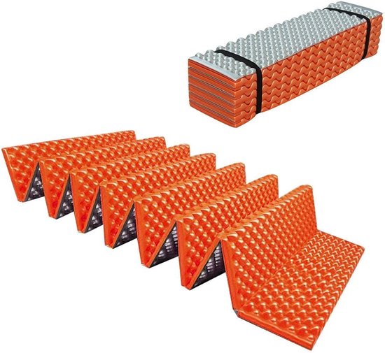 Dikke en Opvouwbare Outdoor Mat voor Kamperen, Yoga en Hiking - Vochtbestendige en Dubbelzijdige Slaapmat van 61mm