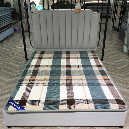 Dikke Futonmatras - Vloermat Tatami - Comfortabel Slapen - Opvouwbaar Ontwerp - 180x200 cm - Veelkleurig