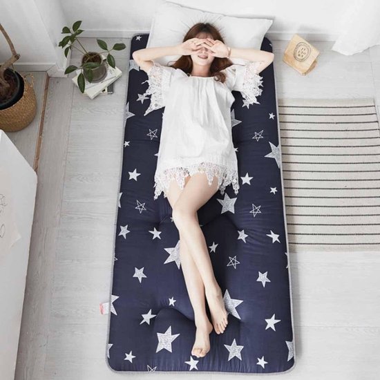 Dikke Futonmatras - Vloermatras Japans - Comfortabel Slapen - Drielaagse Vulling - 150x200 cm - Donkergrijs