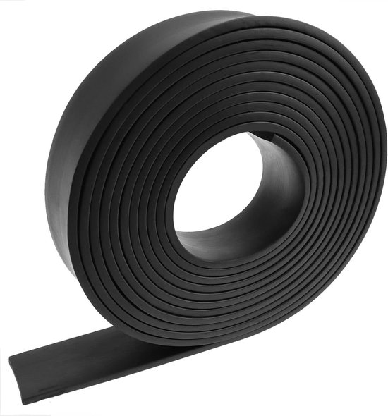 Dikke Neopreen Rubberplaat voor Antislip en Anti-Trillingen, 25mm x 5mm x 6m, Ideaal voor Klussen en Isolatie