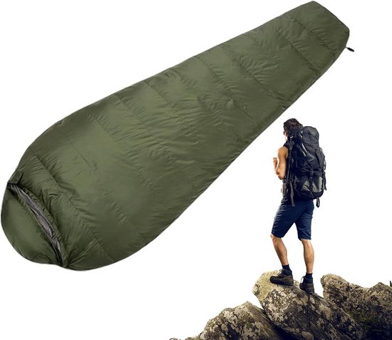 Dikke Slaapzak - Donzen Outdoor - Kamperen Reizen - Waterdichte Bescherming - 210 x 80 cm - Niet gespecificeerd