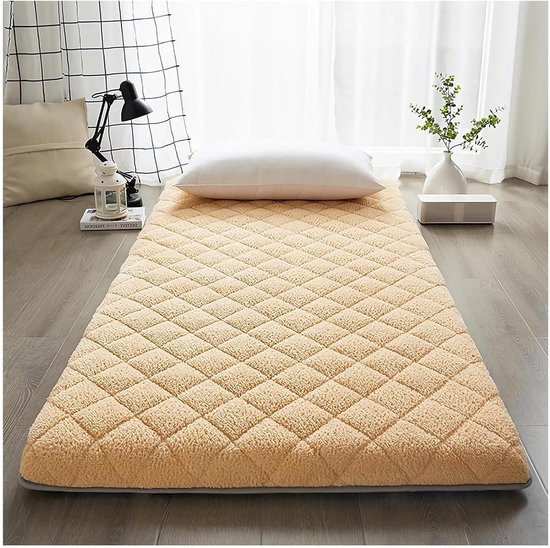 Dikke Tatami Matras - Vloer Slaapmat - Gastvrij Ontvangen - Ergonomische Ondersteuning - Voor Vol Bed - A
