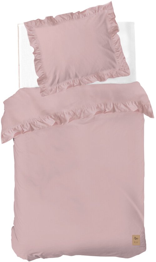 Dindi Home Dekbedovertrek Candy Clouds - 140x220 - 100% katoen - Roze van Merkloos