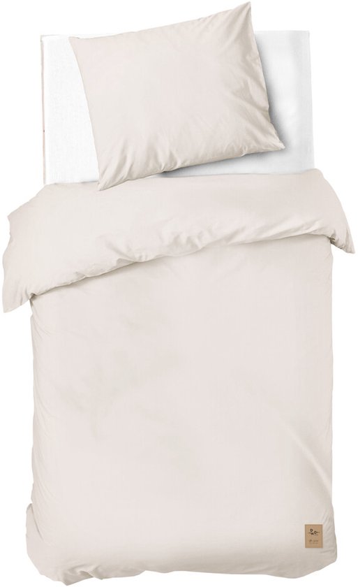 Dindi Home Dekbedovertrek Forever Colours - 140x220 - 100% katoen - Off White van Merkloos
