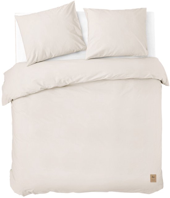 Dindi Home Dekbedovertrek Forever Colours - 240x220 - 100% katoen - Off White van Merkloos