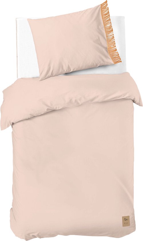 Dindi Home Dekbedovertrek Funky Frills - 140x220 - 100% katoen - Roze van Merkloos