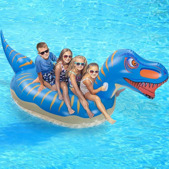Dinosaurus Luchtmatras - Opblaasbaar Vlot - Zwemmen in de Zomer - Super Afmetingen - 280 x 130 x 110 cm