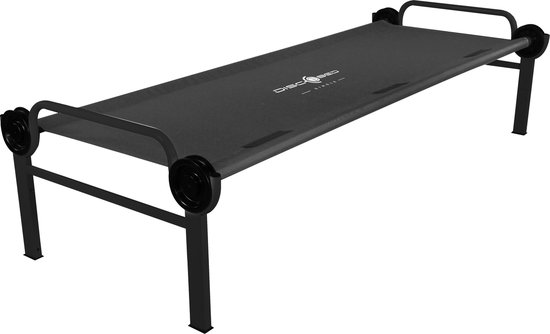 Disc-O-Bed Single L met beenverlengingen svart van Disc-O-Bed