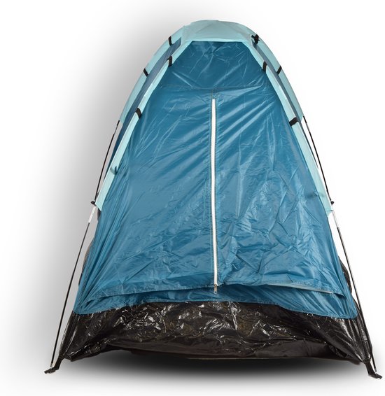 Discountershop Lichtgewicht Koepeltent 2 Persoons - Blauw - Waterdicht - Geschikt voor Kinderen - 200cm x 120cm - Ideaal voor Kamperen & Outdoor van Discountershop