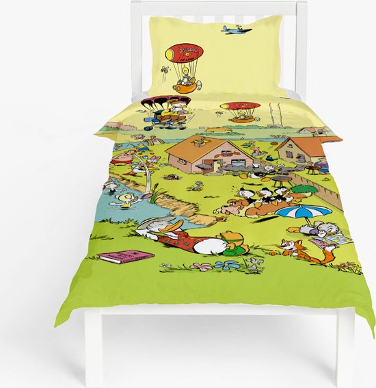 Disney Donald Duck - Dekbedovertrek Seizoen - 140x200 cm - 100% katoen