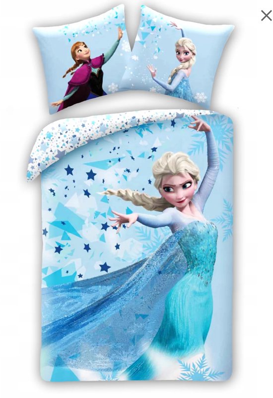 Disney Frozen Dekbedovertrek Elsa - 140 x 200 cm - 50 x 70 cm - Katoen van Disney