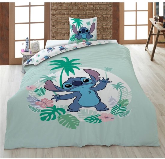 Disney Lilo Stitch Dekbedovertrek EN Hoeslaken 140x200 Katoen Voordeelpakket van Merkloos