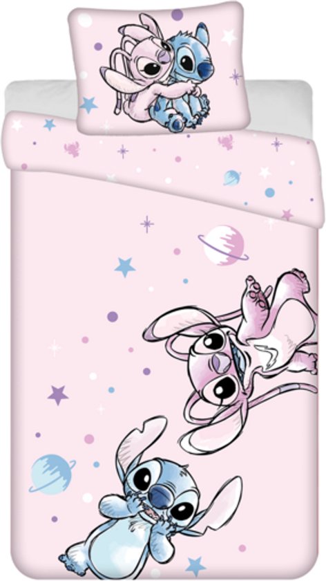 Disney Lilo & Stitch Dekbedovertrek Universe - 140 x 200 cm / 50 x 70 cm - Katoen van Disney