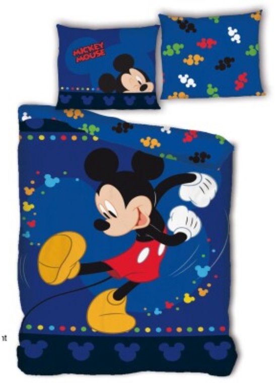 Disney Minnie Mouse Dekbedovertrek Blauw - 140 x 200 cm - Polyester van Disney