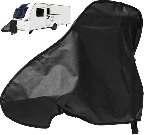 Disselhoes - Met Sluitkoord - Caravanhoes - 600D Oxford-stof - Beschermhoes universeel toepasbaar - 63 x 87 cm - Beschermhoes - Voor Camper en Caravan - waterdicht - universele caravan van Travlinq